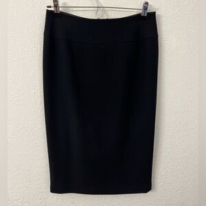 Lafayette 148 100% virgin wool black skirt womens size 0
